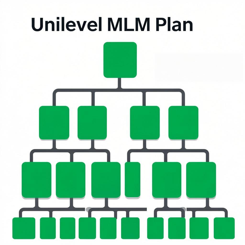Unilevel Plan MLM plan diagram by StoresSSS.in